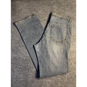 Apollo Jeans Womens 17/18 Blue Denim Streetwear Americana Low Waist Straight Leg